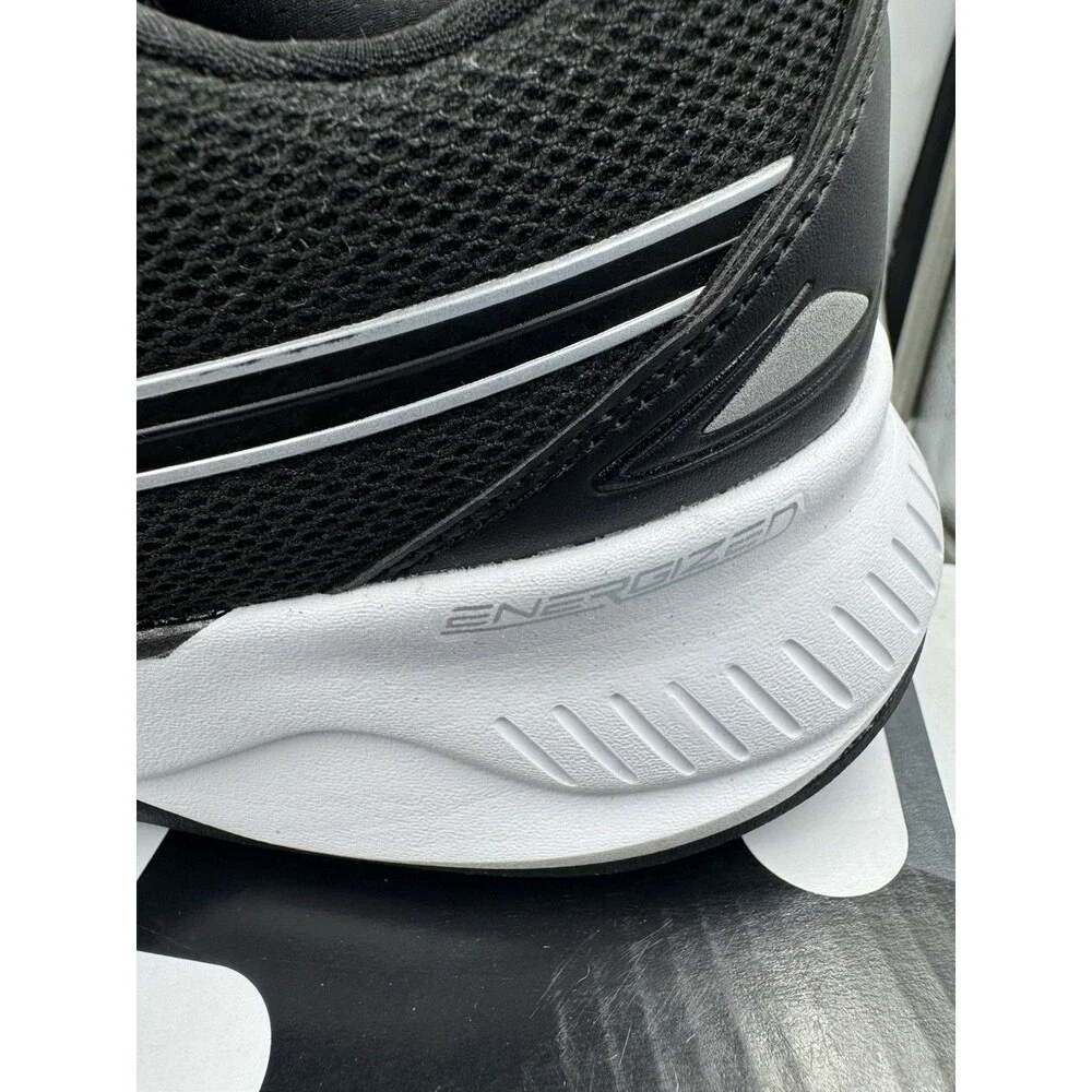 FILA Men’s Action-Stride Energized Black White Athletic Sneakers Shoes Size 9.5